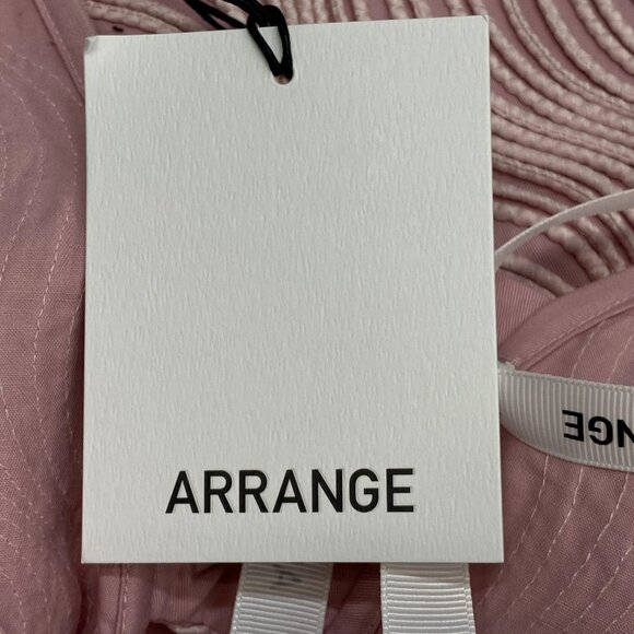 NEW ARRANGE Mini Dress Baby Pink Size 6 | Wave Textured Sleeveless V-Neck - Picture 4 of 11